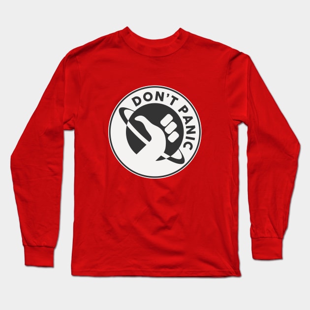 DON'T PANIC Long Sleeve T-Shirt by Aries Custom Graphics